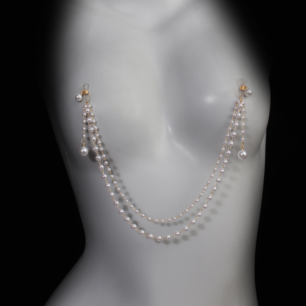 Body Jewelry Retainers - Cadena de pecho con borlas de