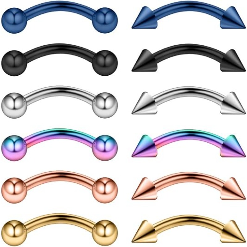 12 piezas, 16G, anillo de acer - Body Jewelry Surgical Steel reseña y precio