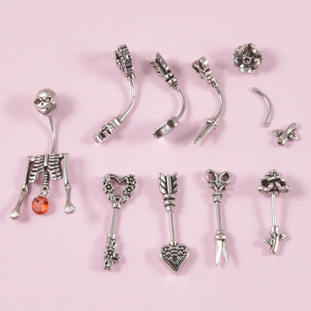 Pendiente Vintage de acero qui - Body Jewelry Surgical Steel reseña y precio