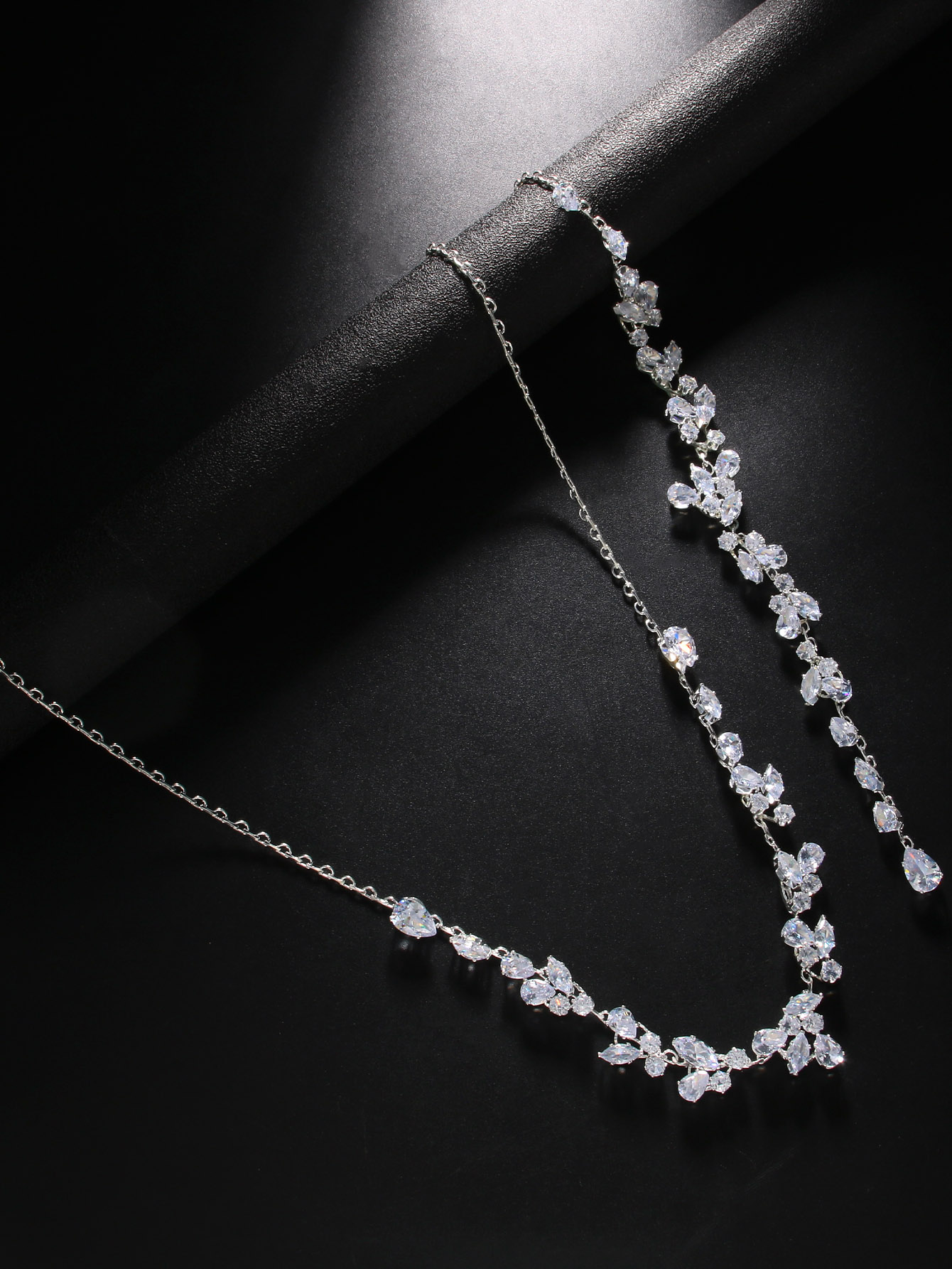 Collar de Hojas de Cristal con - Body Jewelry Necklace reseña y precio