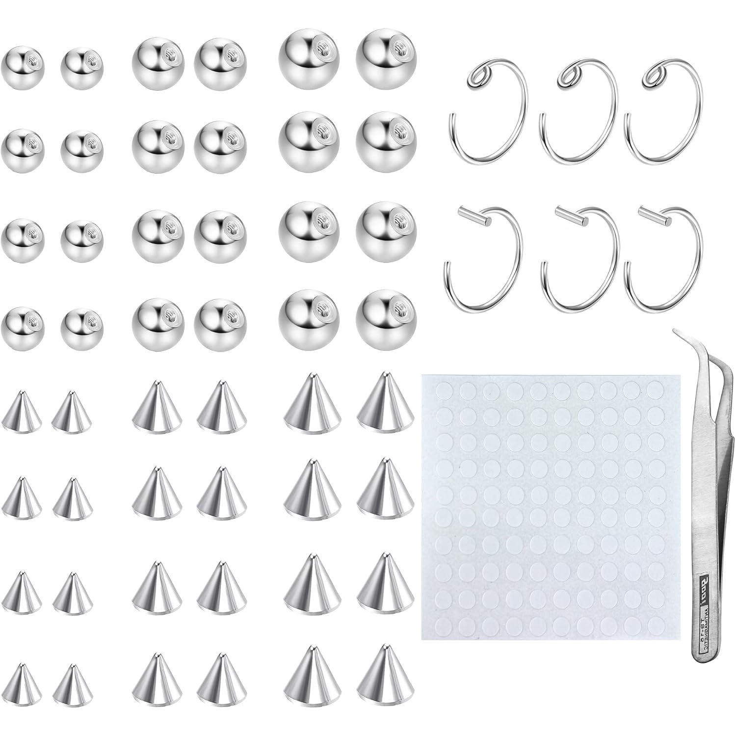 Drperfect Anillos de Ceja Fals - Body Jewelry Replacement Ball reseña y precio